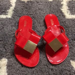 Melissa-Red flip flops